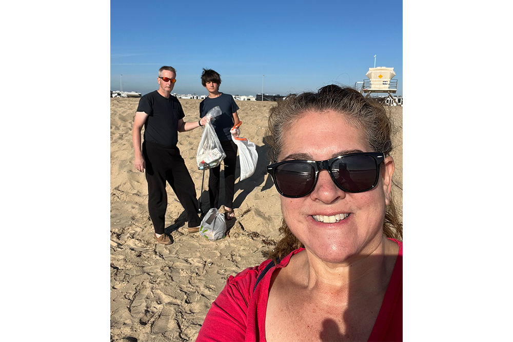 Bolsa Chica州海滩清理，奥兰治县，加利福尼亚州