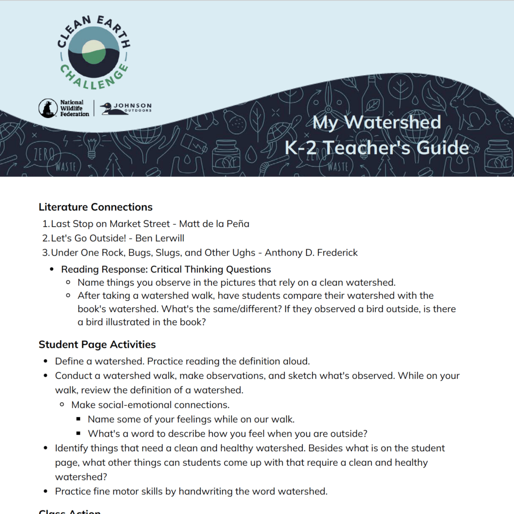 My Watershed K-2 Teacher's Guide
