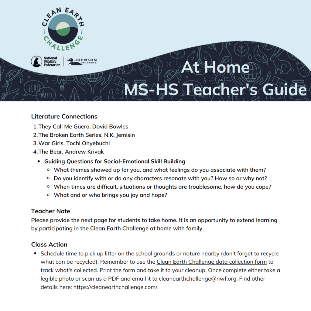 At Home MH-HS Teacher's Guide